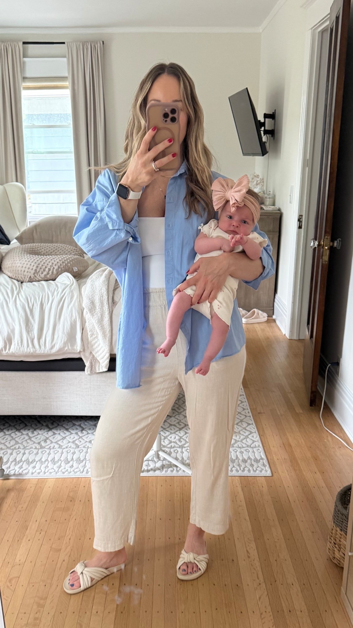 Perfect summer outfit for dinner on the patio— baby girl is in H&M! Ordered 2 sizes up in the button up

#LTKStyleTip #LTKBaby #LTKSummerEdit