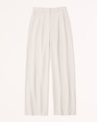 Premium Crepe Tailored Ultra Wide-Leg Pant | Abercrombie & Fitch (UK)