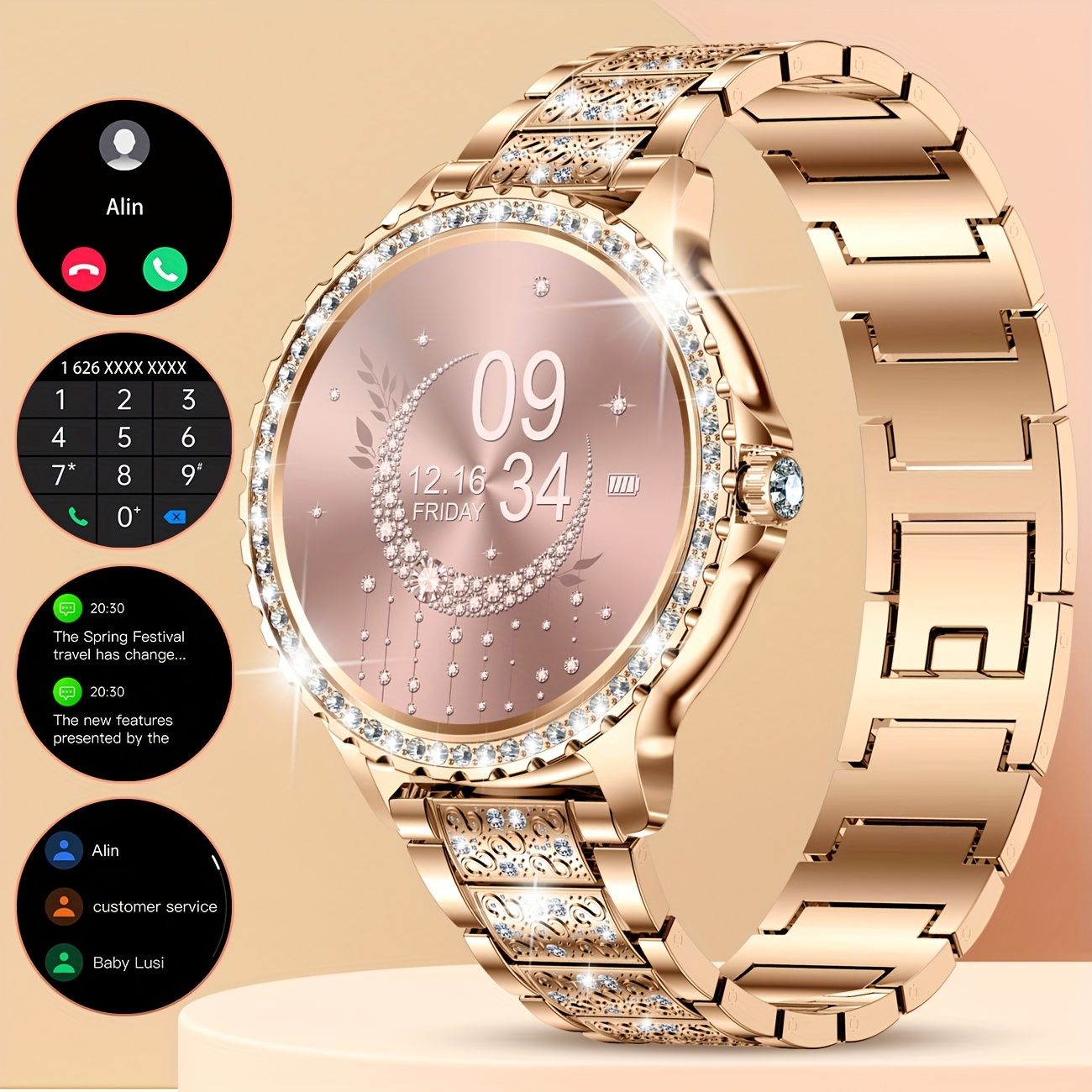 Smart Watch Women Hd Smartwatch Wireless Call Fitness - Temu Canada | Temu Affiliate Program