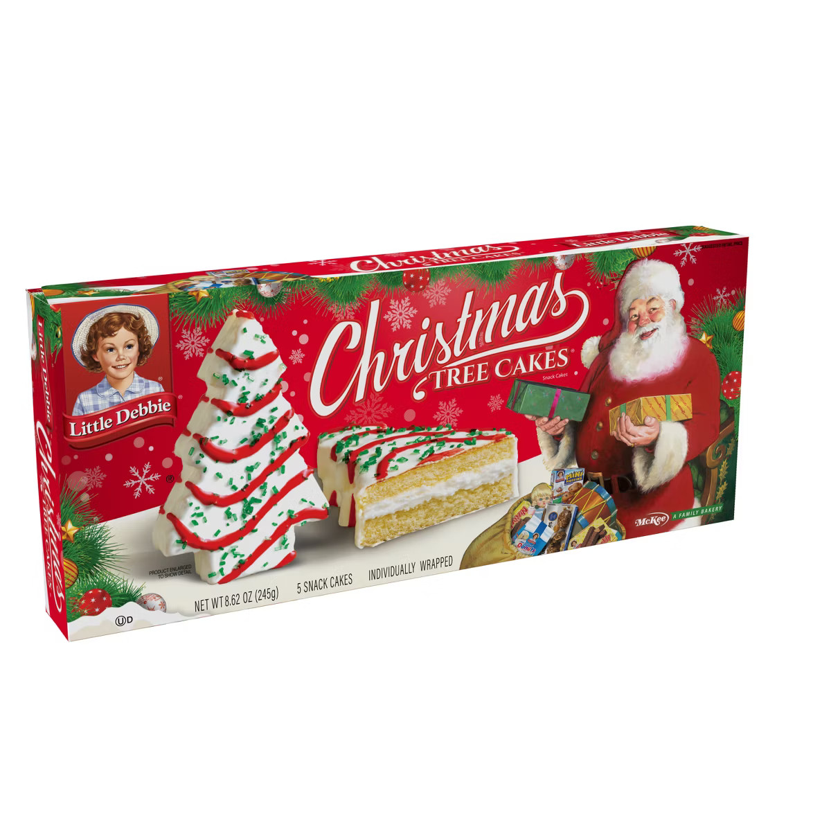 Little Debbie Christmas Tree Vanilla Cakes - 8.62oz/5ct | Target