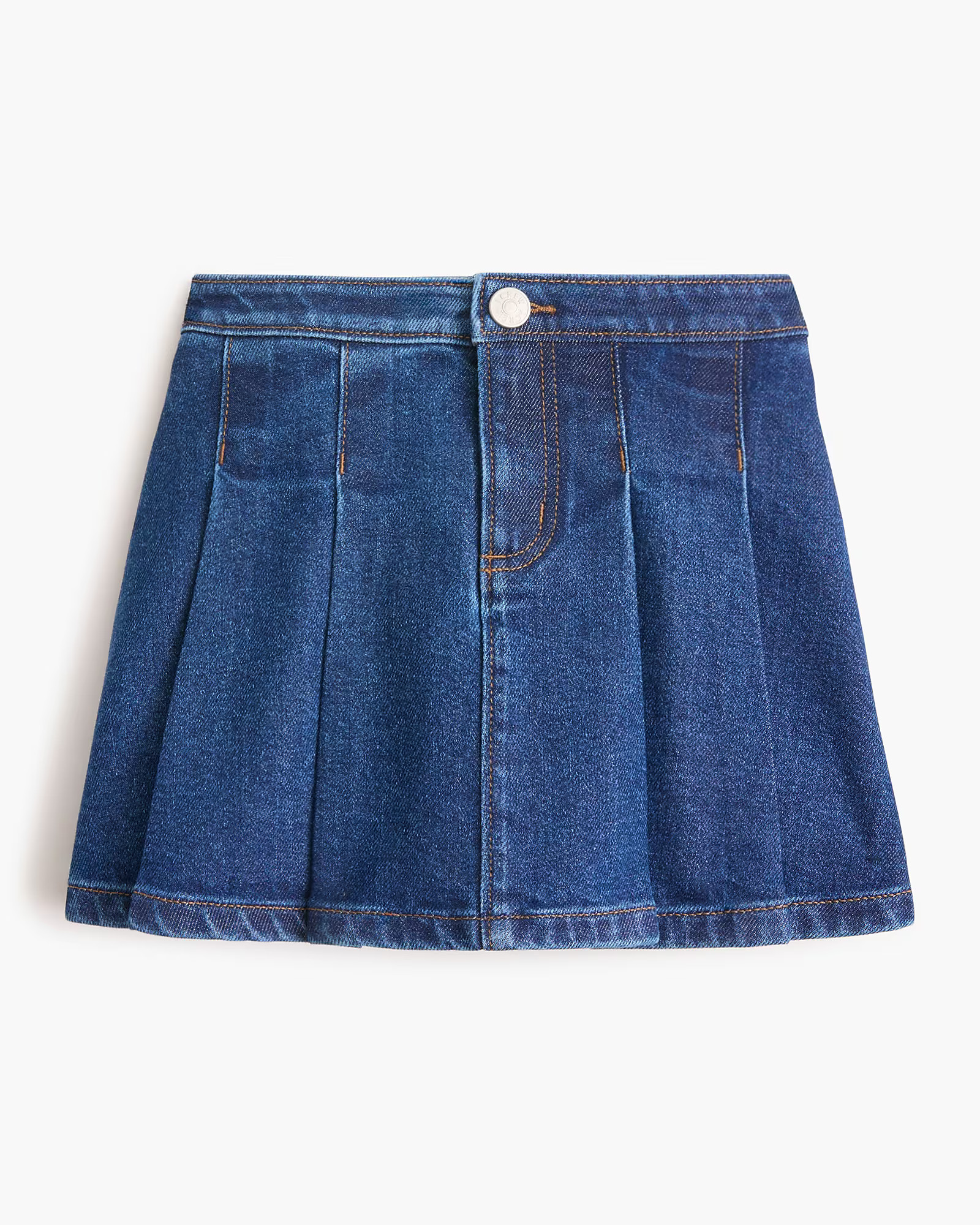 Girls' pleated denim skirt | J.Crew Factory