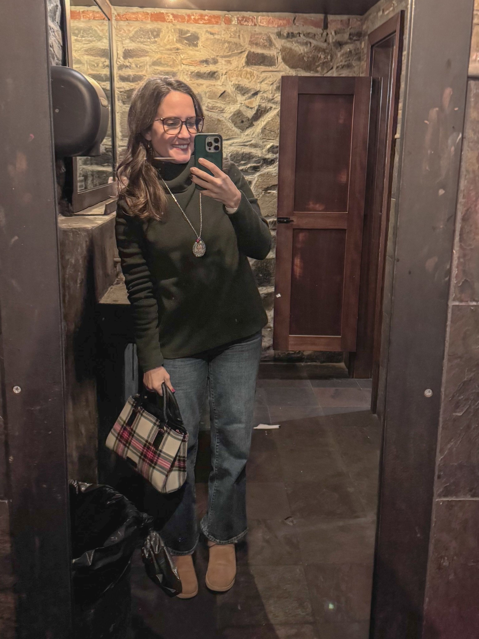Out today in New Haven . Cozy in my Dudley Stevens fleece, Frame jeans and Uggs. 

#LTKmomlife #LTKdayinmylife #LTKSeasonal