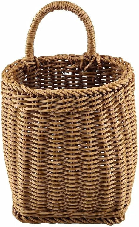 Hanging Woven Storage Basket, Decorative Wall Basket Organizer for Plants, Key, Sunglasses, Walle... | Amazon (US)
