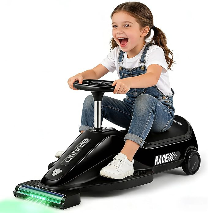 JOYLDIAS Kids Ride On Car with Vacuuming Function, 12V7AH Go Kart W/Detachable Cleaning Head Dust... | Amazon (US)