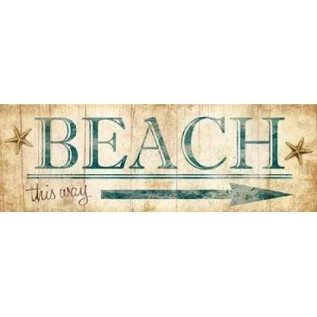 Beach Sign Poster Print by Jace Grey | Walmart (US)