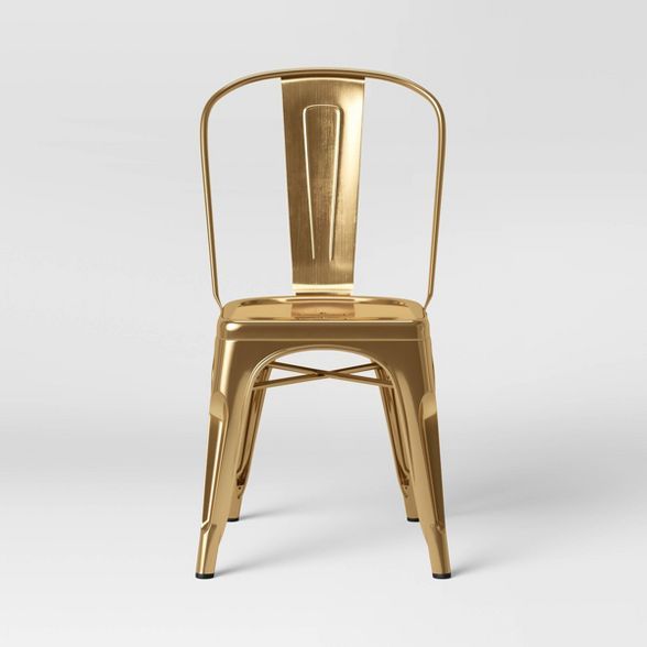 Carlisle Couture High Back Metal Dining Chair Gold - ACEssentials | Target