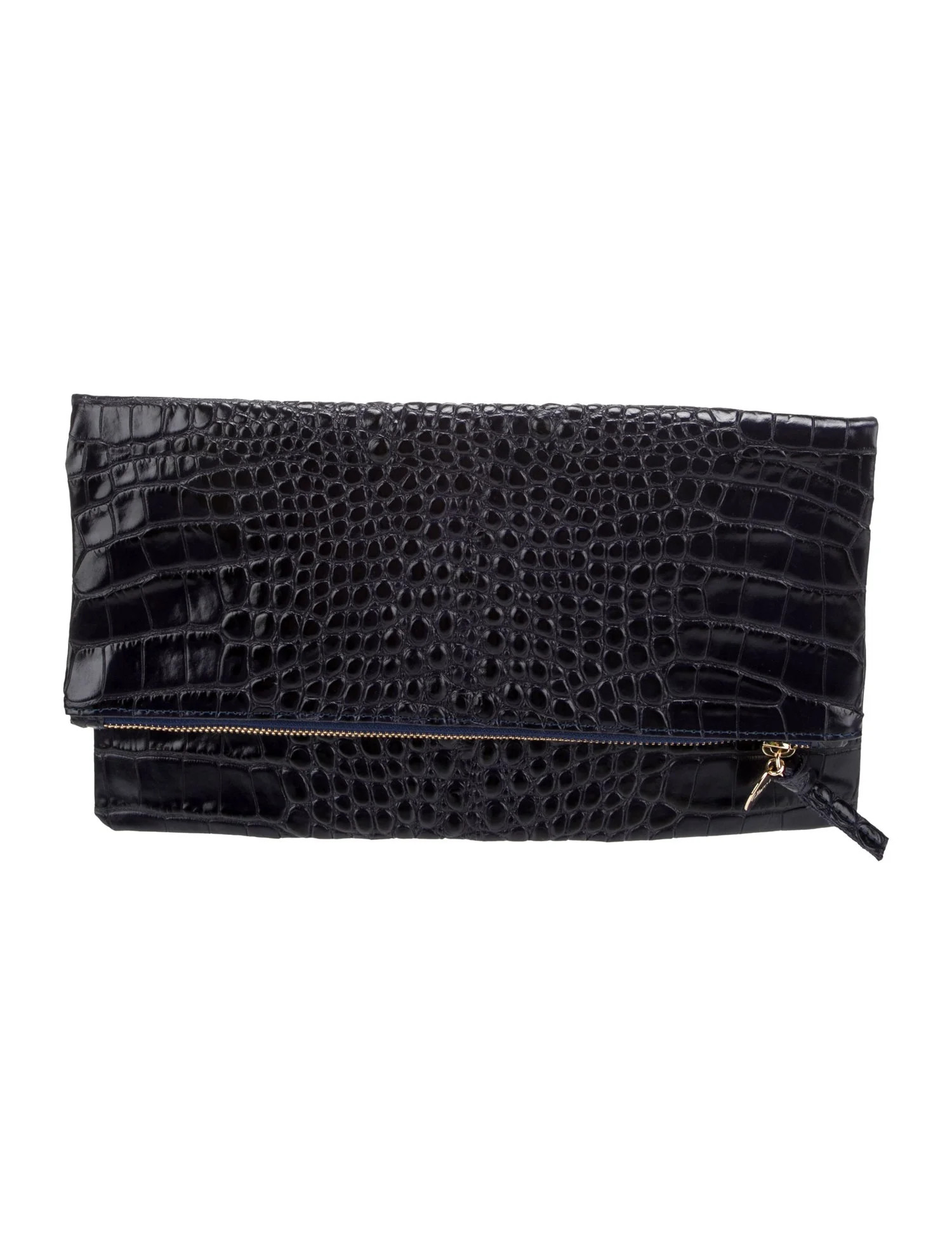 Embossed Leather Clutch w/ Tags | The RealReal