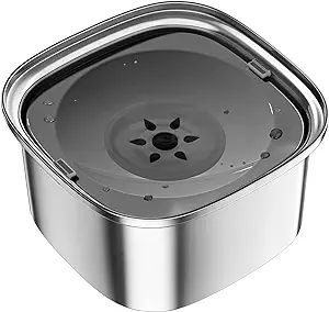 UPSKY 3L Dog Water Bowl 101oz Stainless Steel Dog Bowl No Spill Large Capacity Dog Food Water Bow... | Amazon (US)