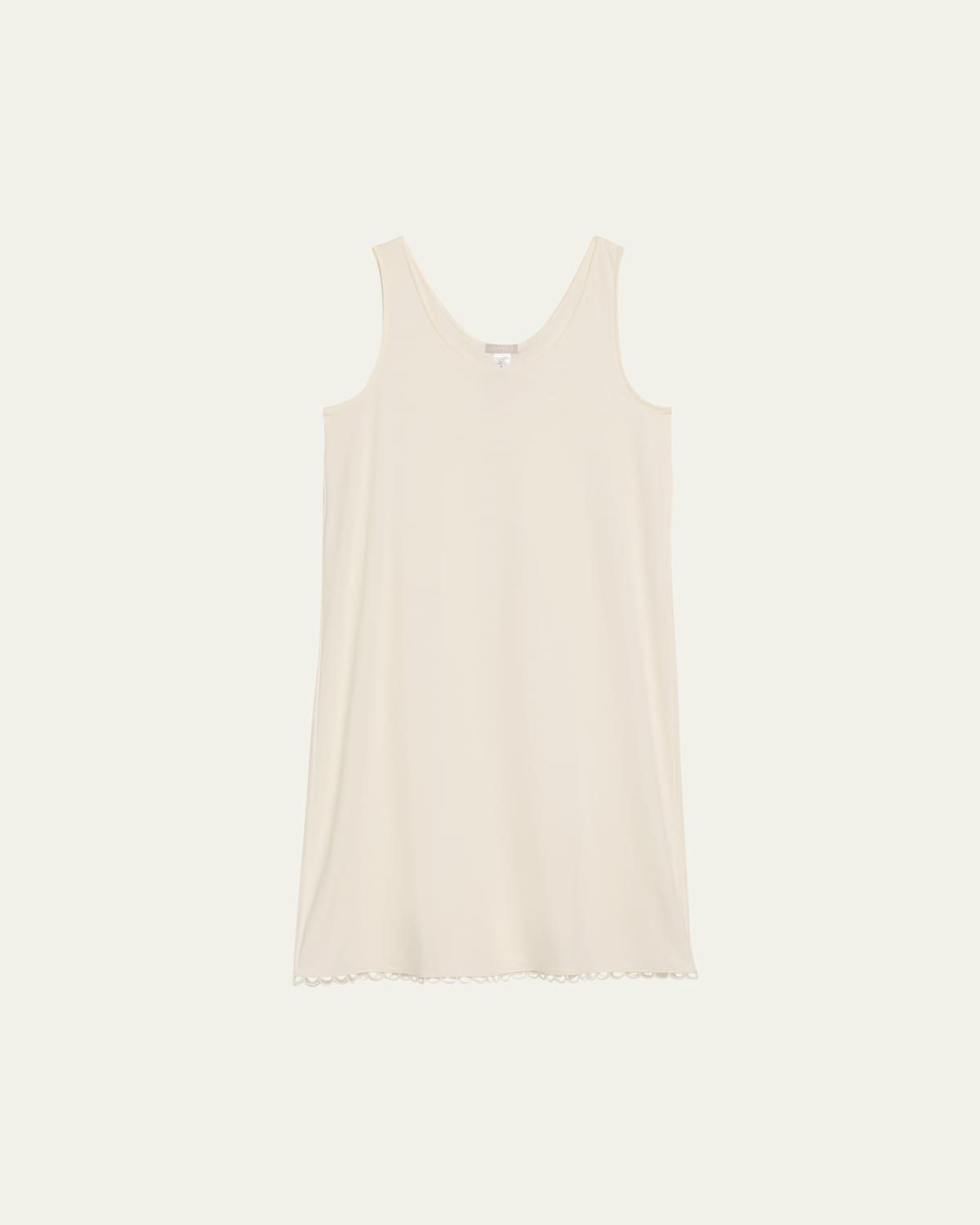 Anouk Embroidery-Trim Cotton Tank Nightgown | Bergdorf Goodman