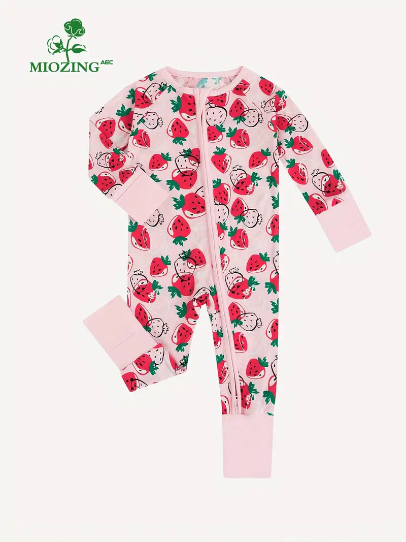 Miozing Newborn Baby Girls Comfy High end Bamboo Strawberry - Temu | Temu Affiliate Program
