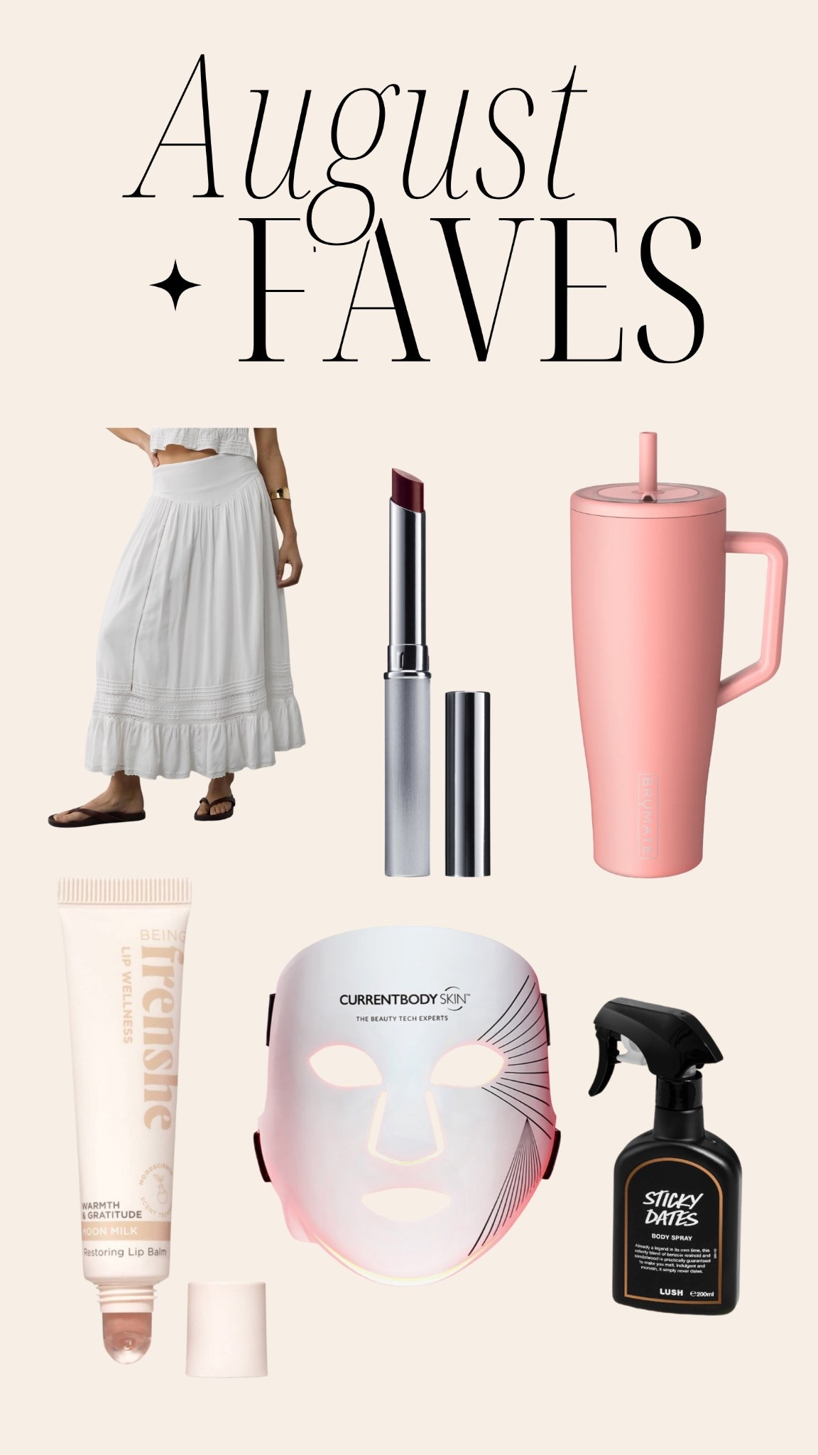 August 2025 Faves. The skirt is old so I did my best to find comparable pieces! 

#LTKSeasonal #LTKPlusSize #LTKSaleAlert