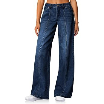 Cicy Bell Womens Wide Leg Jeans High Waisted Stretchy Baggy Denim Pants | Amazon (US)
