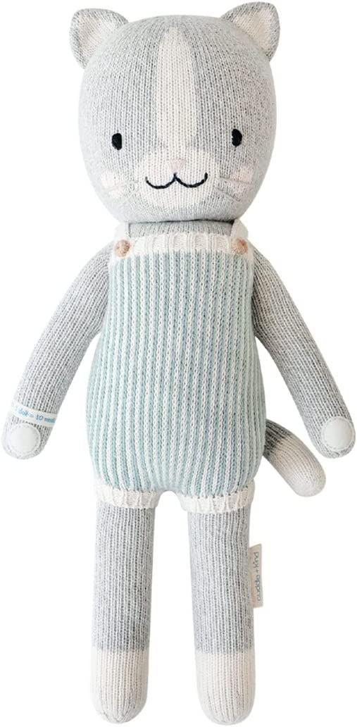 cuddle + kind Dylan The Kitten Regular 20" Hand-Knit Doll – 1 Doll = 10 Meals, Fair Trade, Heir... | Amazon (US)