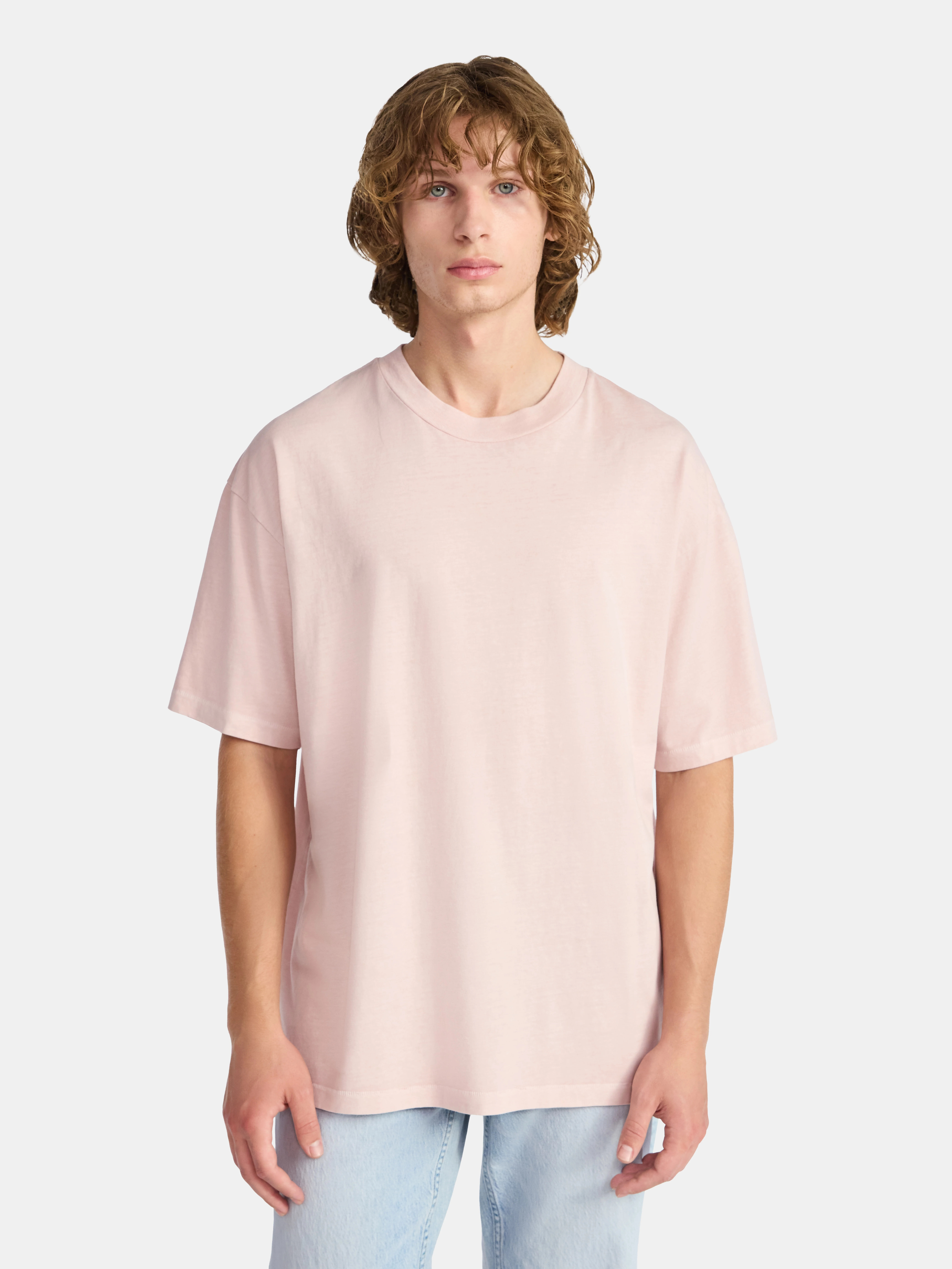 No Boundaries All Gender Cotton Oversize Tee with Short Sleeves, Men's and Big Men's | Walmart (US)