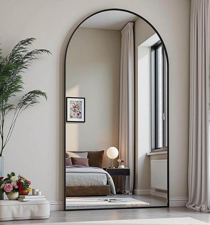 Arched Full Length Mirror, 71"x30" Large Floor Mirror, Full Body Mirrors for Leaning or Hanging, ... | Amazon (US)