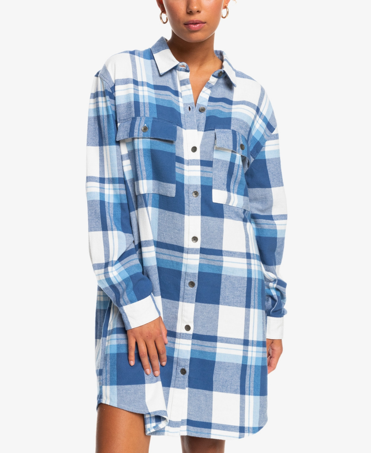 Roxy Juniors' Running Seasons Plaid Shirtdress | Macys (US)