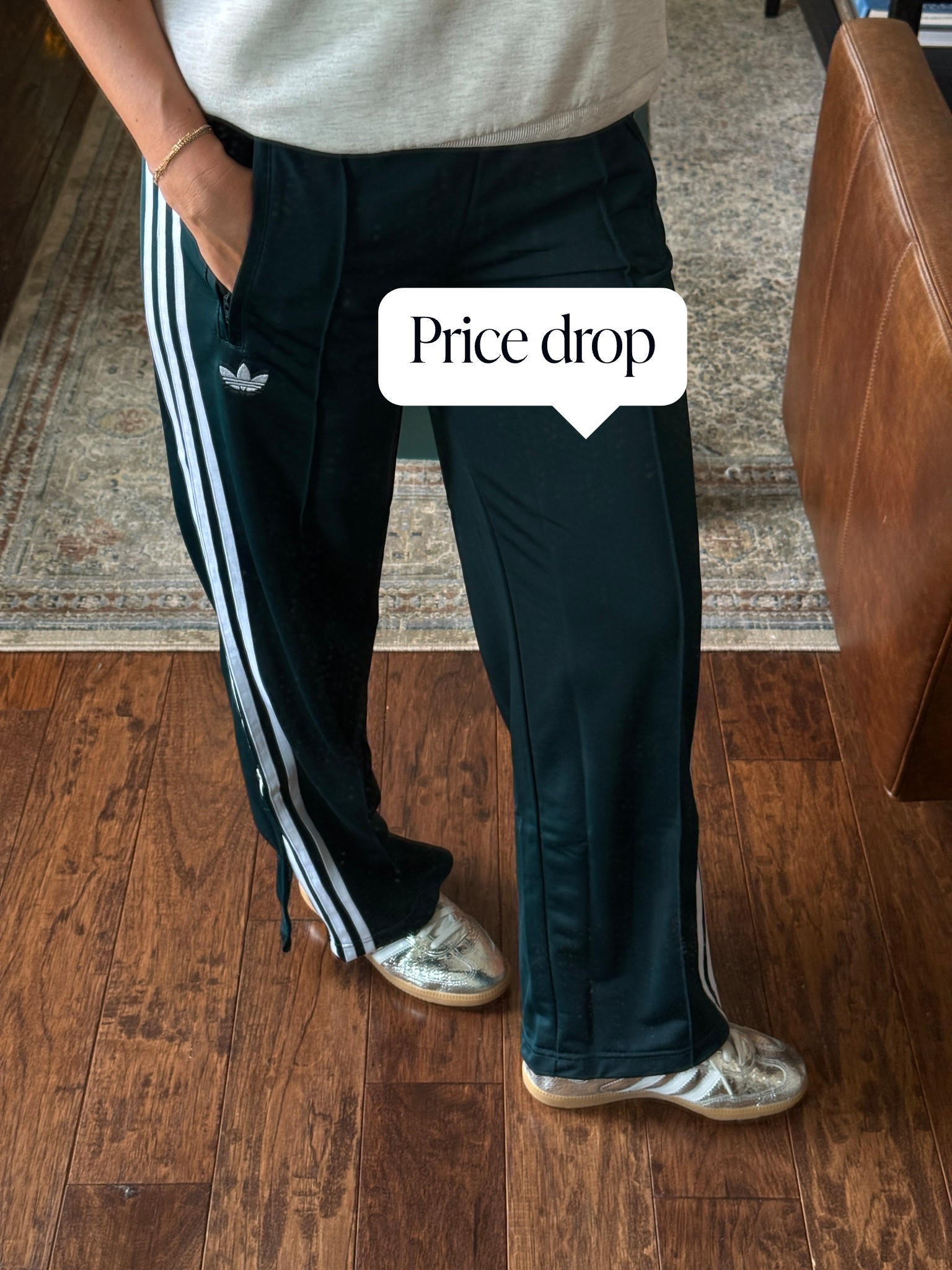 For my true Winter jewel toned babes, these gorgeous emerald Adidas track pant is perfection! Wearing a XS here, which the length is great, but I ordered a small for a looser fit in the waist! 

#LTKmomlife #LTKActive #LTKootd