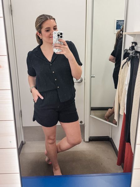 Old navy 50% off! @oldnavy try on. Old navy midsize spring. 
Shorts matching set with top. Relaxed fit. I sized down in the top to a small. Shorts relaxed but tts.
#oldnavy #oldnavystyle 

#LTKfindsunder50 #LTKsalealert #LTKmidsize