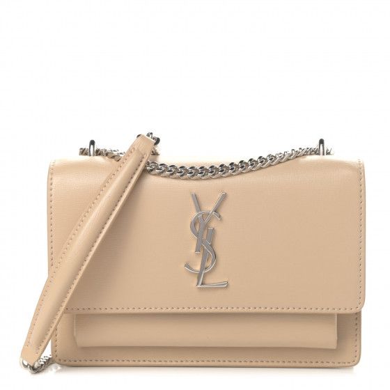 SAINT LAURENT

Calfskin Monogram Sunset Chain Wallet Nude Powder | Fashionphile