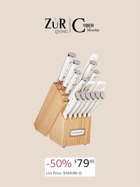 Beautiful knife set with block. Gift idea for the home. Cyber Monday Sale 

#LTKGiftGuide #LTKhome #LTKsalealert