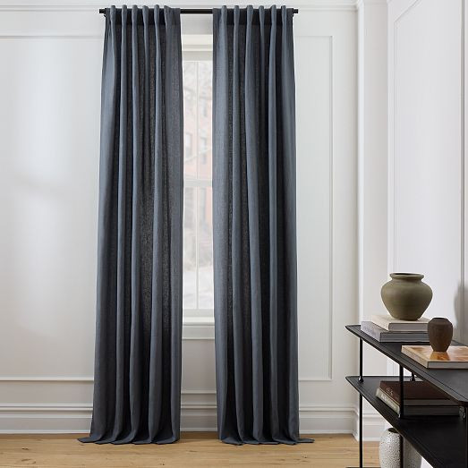 European Flax Linen Curtain | West Elm (US)