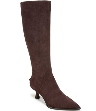 Circus NY by Sam Edelman Yulia Suede Pointed Toe Kitten Heel Tall Dress Boots | Dillard's