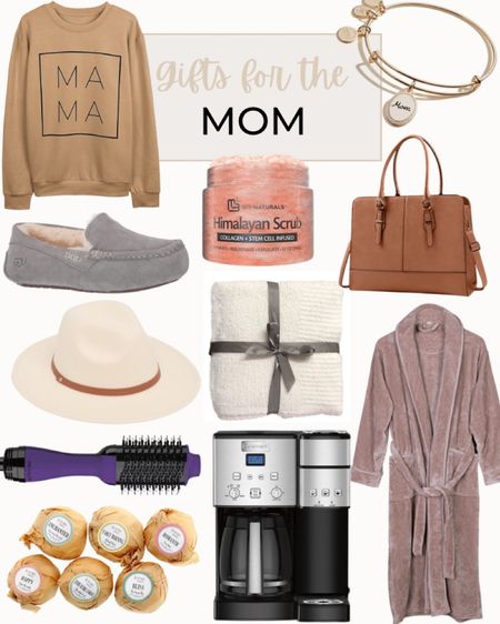 Great gifts for mom include bath bombs, Cuisinart coffee maker, cozy robe, soft throw blanket, toy purse, exfoliating scrub, Alex and Ani mom bracelet, MAMA crew neck, UGG slippers, fedora hat, and Revlon drying brush

Gift guide, gift for her, gift for mom, Christmas gift, mom gifts, Christmas gift for mom

#LTKbeauty #LTKunder100 #LTKGiftGuide