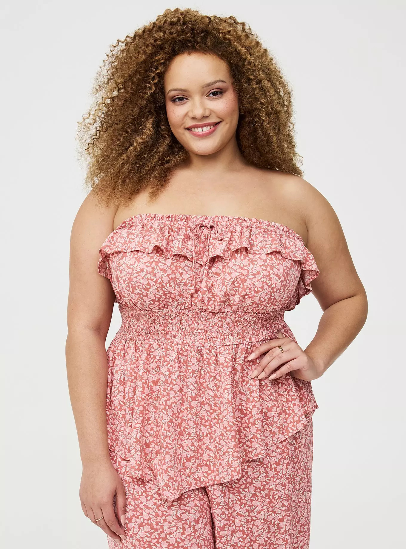 Crinkle Gauze Smocked Tube Top | Torrid (US & Canada)
