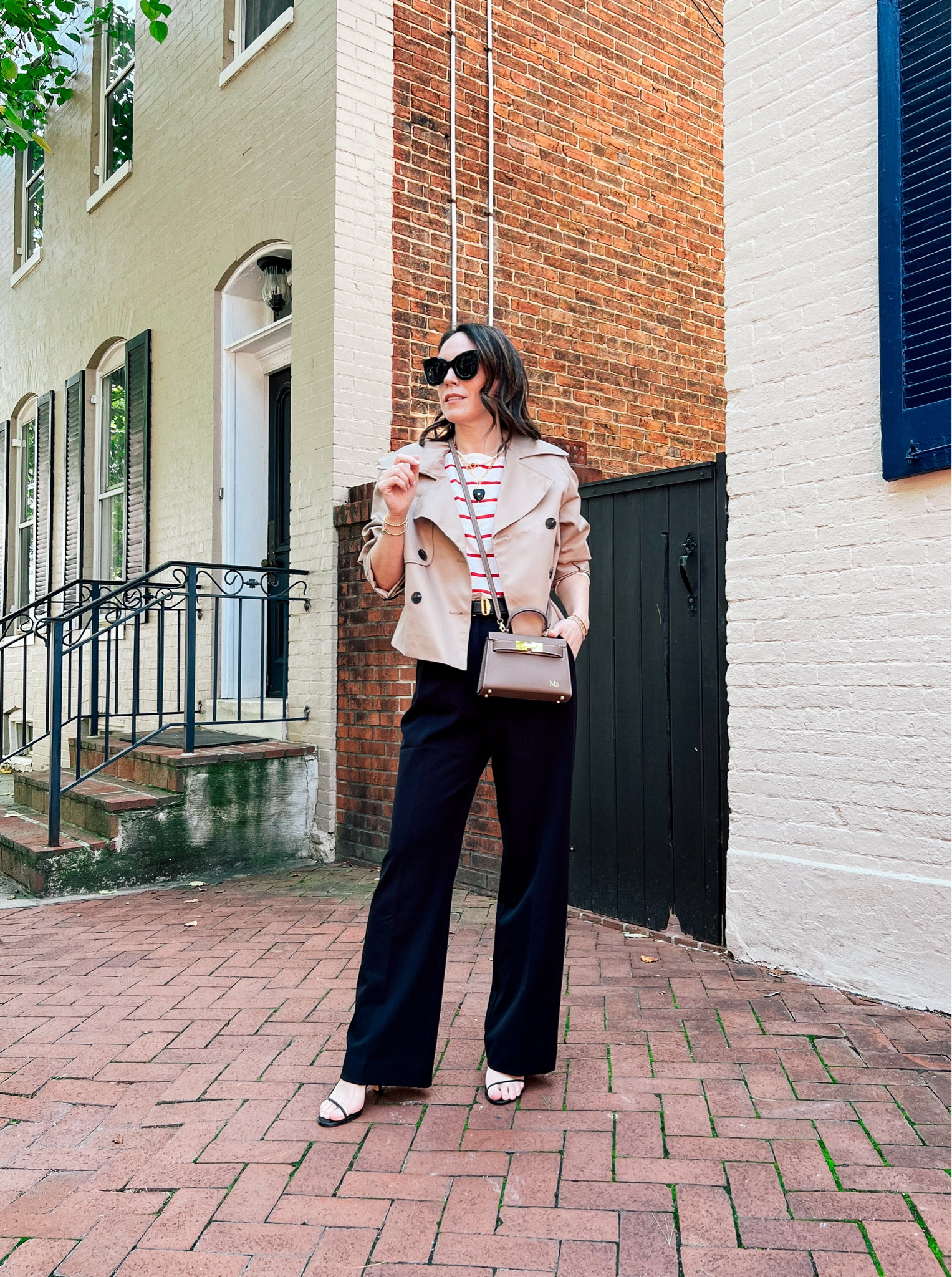 Cropped trench styled for fall 

#LTKSeasonal #LTKOver40