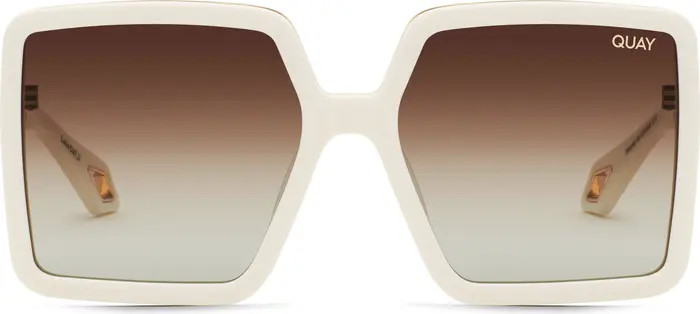 Quay Australia x Saweetie Almost Ready 56mm Polarized Square Sunglasses | Nordstrom | Nordstrom
