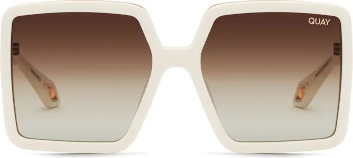 Quay Australia x Saweetie Almost Ready 56mm Polarized Square Sunglasses | Nordstrom | Nordstrom