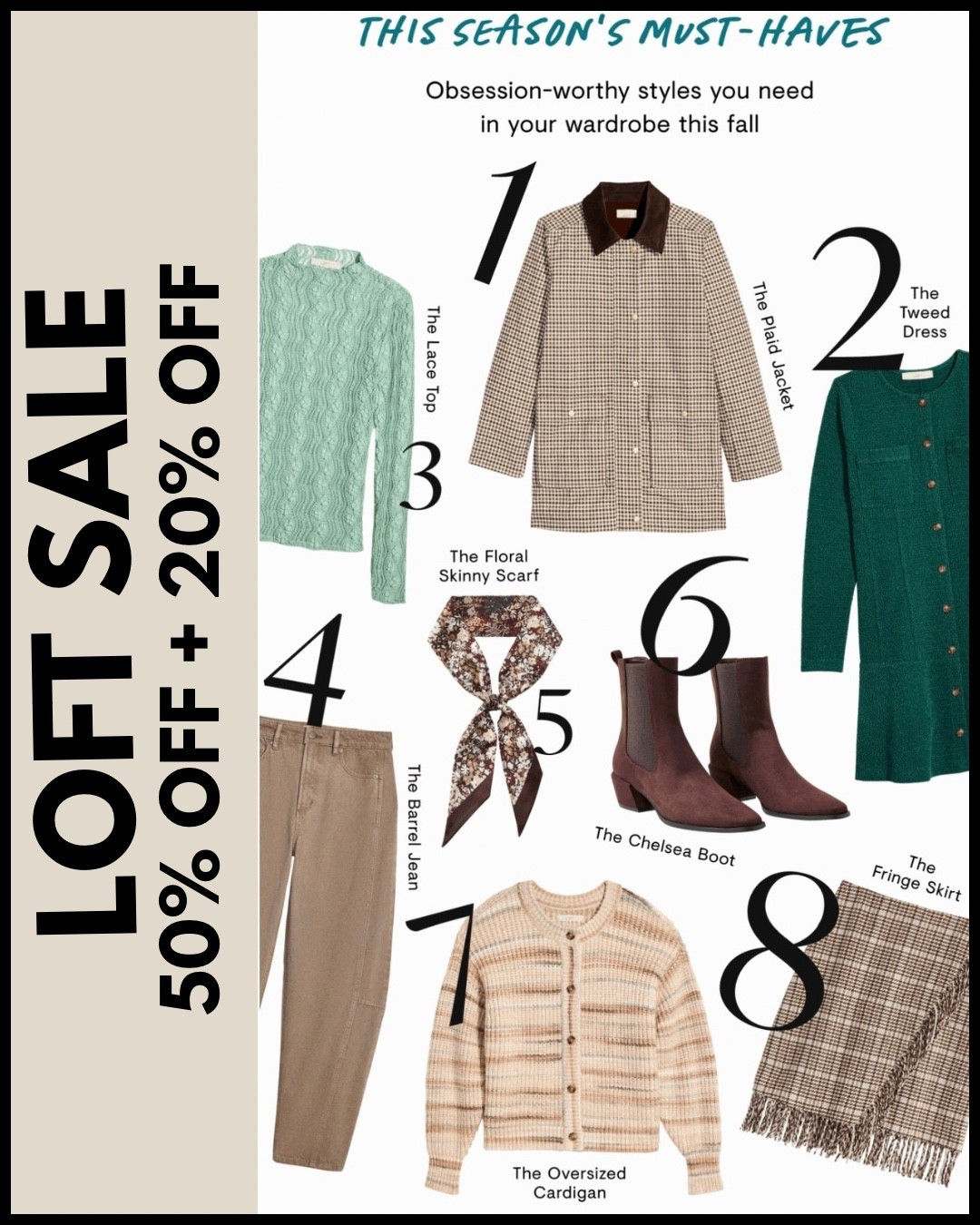 FAB SALE now at LOFT!!! Just placed 2 orders ‼️ Free Shipping on ALL orders!!!
Score 50% OFF + an extra 20% OFF‼️
They sell Petite sizing if you are 5”3 like me  ……..  Would appreciate any sales 🙏 Just tap any photo below to SAVE!!!!

#LTKSaleAlert #LTKPetite #LTKWorkwear
#LTKTravel 
https://liketk.it/6osN6