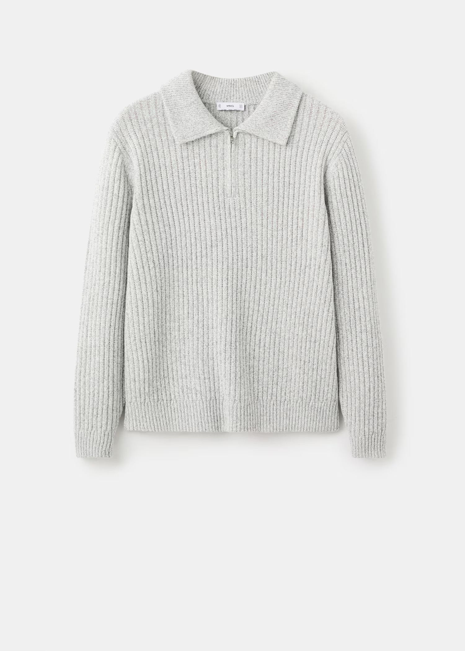 Pull-over mélange de laine zippé | Mango EU