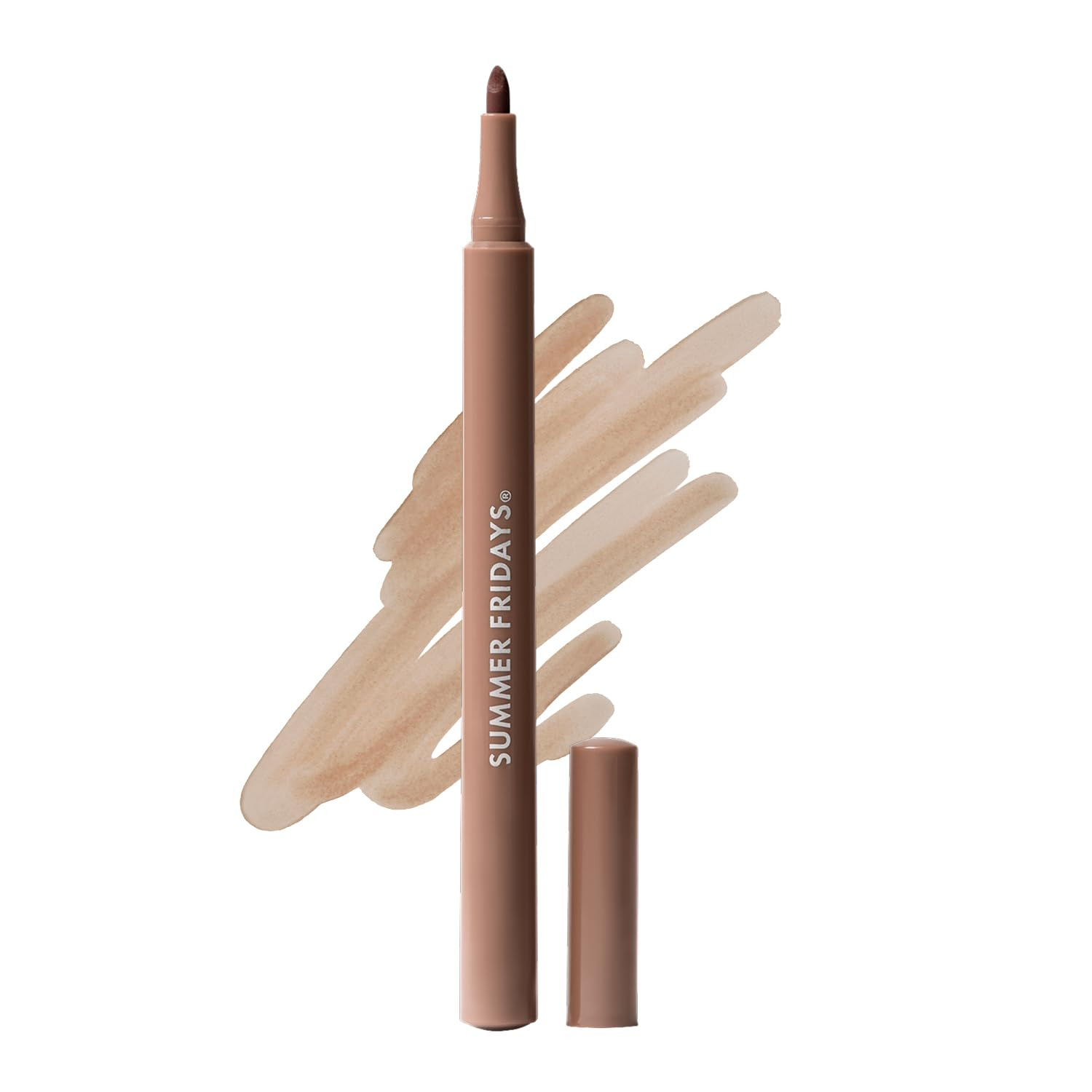 Summer Fridays Flushed Lip Stain Liner, 12hr Wear & Transfer-Proof, Almond | Amazon (US)