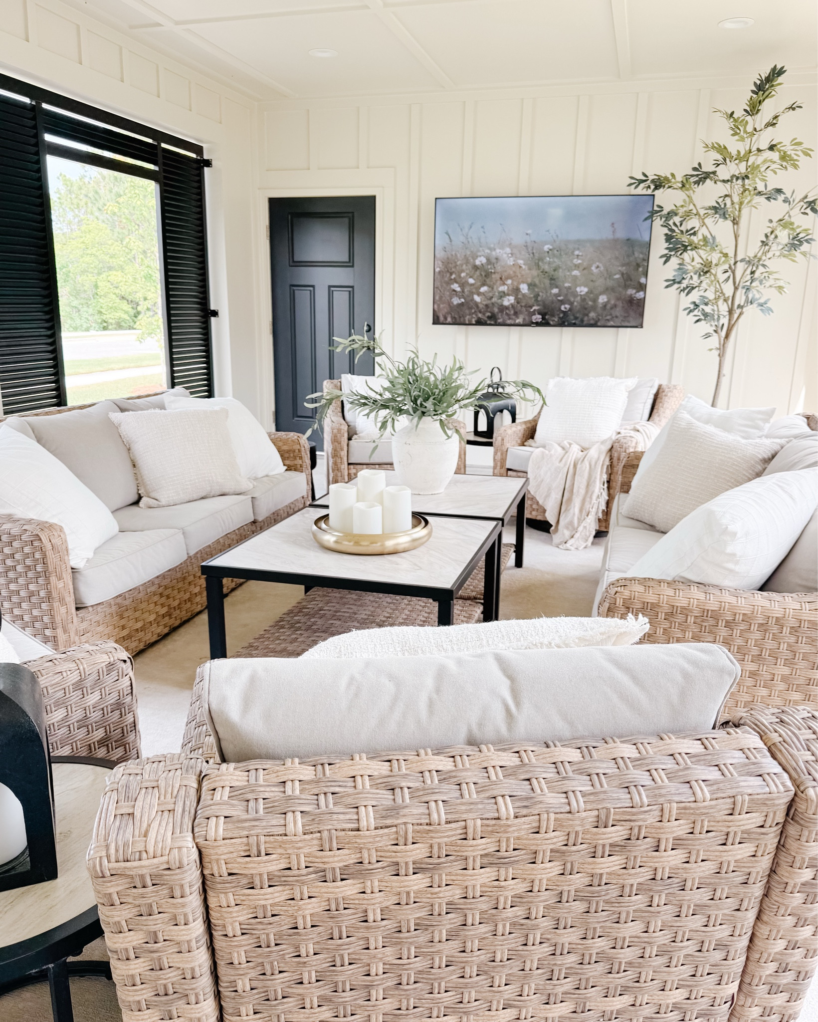 The set I’ve personally bought 4 times!! It’s that good!! It goes in every home we’ve built! Holds up incredibly and comes with covers! Did I mention it swivels too!!! #walmart #outdoor #outdoorfurniture #spring #outdoorspace 

#LTKSeasonal #LTKSaleAlert #LTKHome