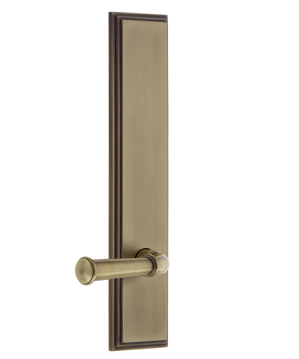 Grandeur Carré Tall Plate Passage with Georgetown Lever | Wayfair North America