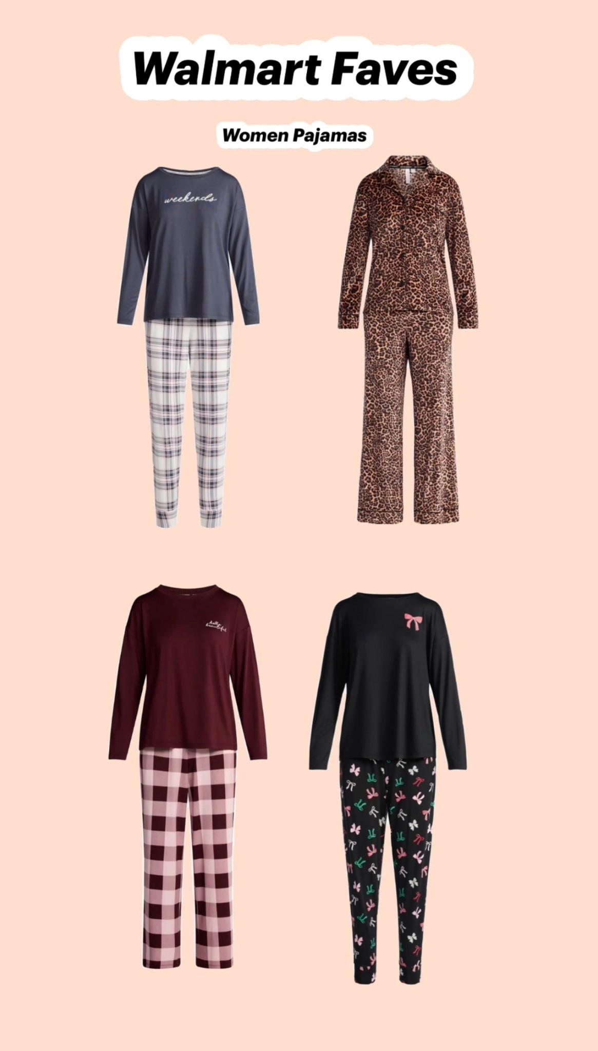 Women Pajama Sets @walmart

#LTKGiftGuide #LTKU #LTKHoliday