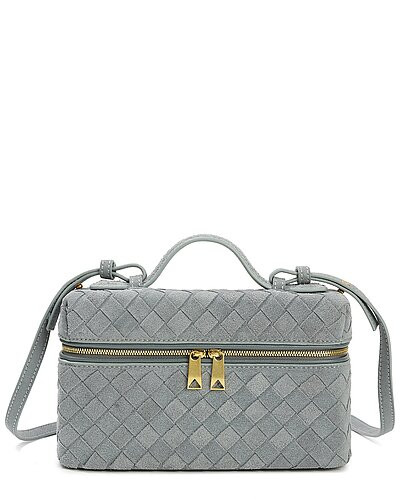 Woven Suede Leather Camera Bag | Rue La La