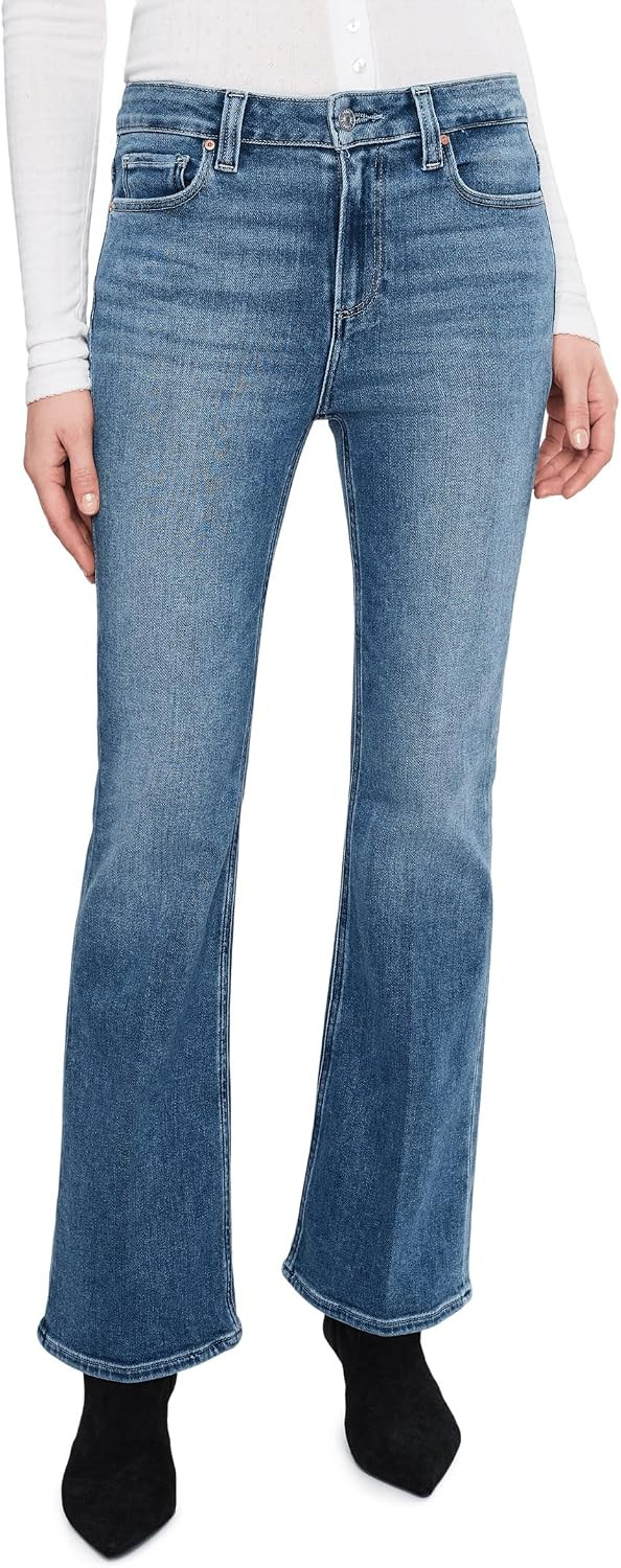 PAIGE High-Rise Laurel Canyon Petite in Monaco Mist | Amazon (US)