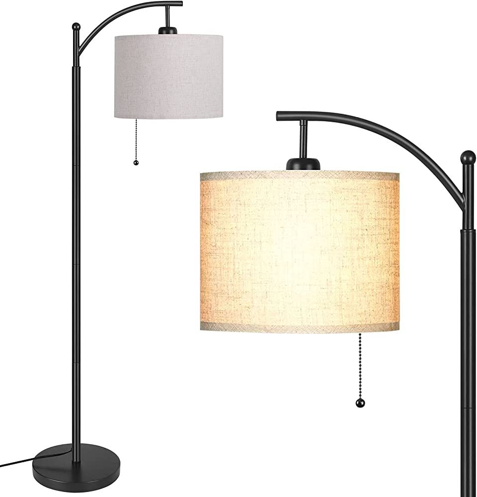 MOFFE Modern Arc Floor Lamp for Living Room, Bedroom, Office; Bright Lighting to Soft White Light... | Amazon (US)