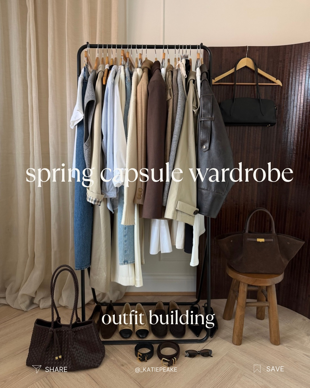 25 capsule wardrobe pieces into 20 outfits 📌🤍👏🏻 so easy to mix & match! 

Wardrobe essentials, spring outfits, spring outfit ideas, spring essentials, how to style, styling tips 

#LTKuk #LTKstyletip #LTKspring