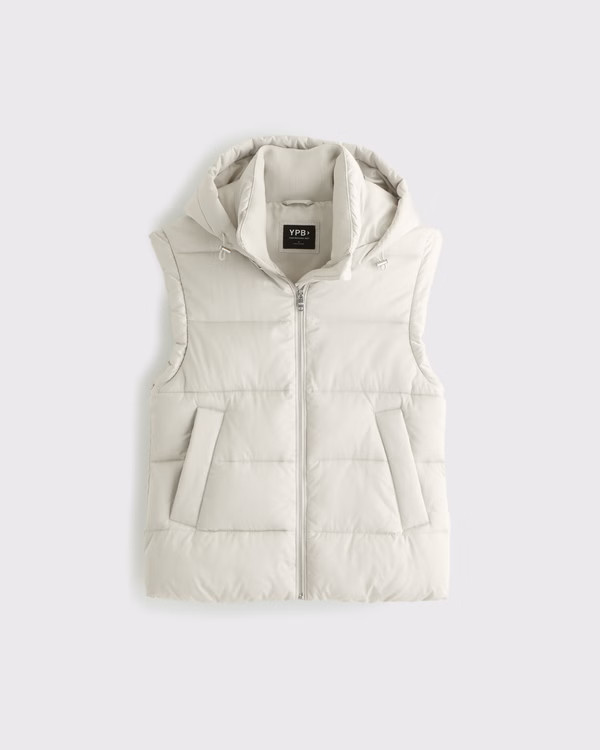 YPB Satin Puffer Vest | Abercrombie & Fitch (US)