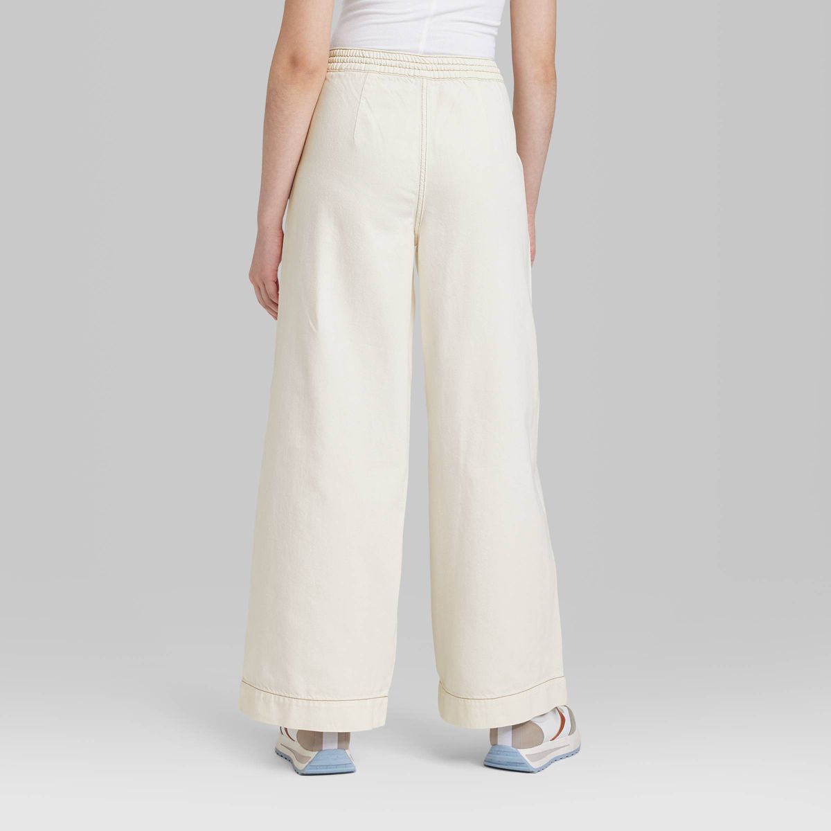 Women's Super-High Rise Soft Wide Leg Jeans - Wild Fable™ Off-White | Target
