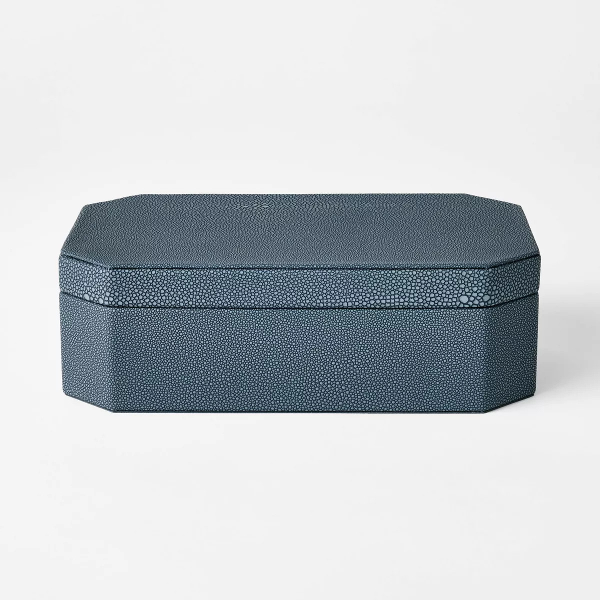 Faux Shagreen Box Blue - Threshold™ designed with Studio McGee | Target
