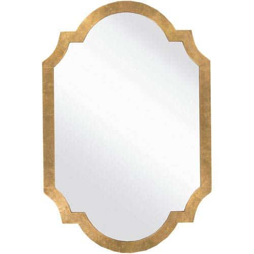 251 First Whittier Aged Gold Decorative Arched And Crowned Mirror | Bellacor | Bellacor