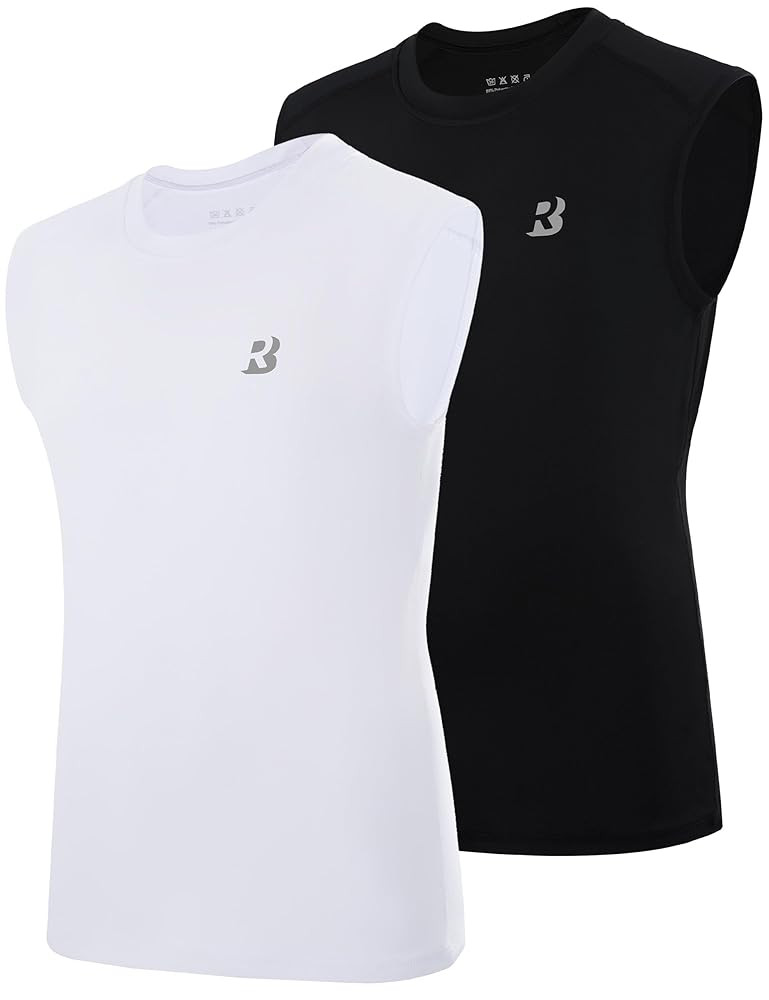 Roadbox Boys Compression Tank Tops Youth Sleeveless Shirts Kids Athletic Quick Dry Undershirt Foo... | Amazon (US)