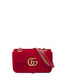 GG Marmont Mini Velvet Shoulder Bag | Bergdorf Goodman