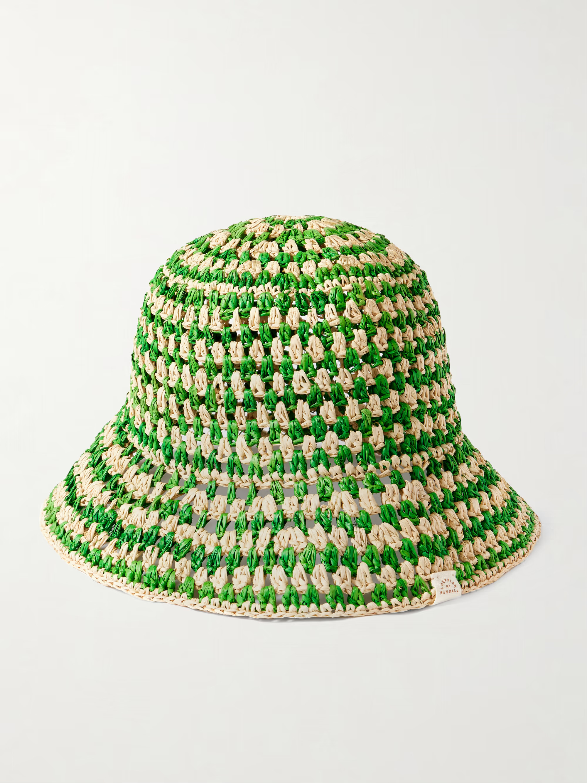 Jocelyn checked raffia bucket hat | NET-A-PORTER APAC