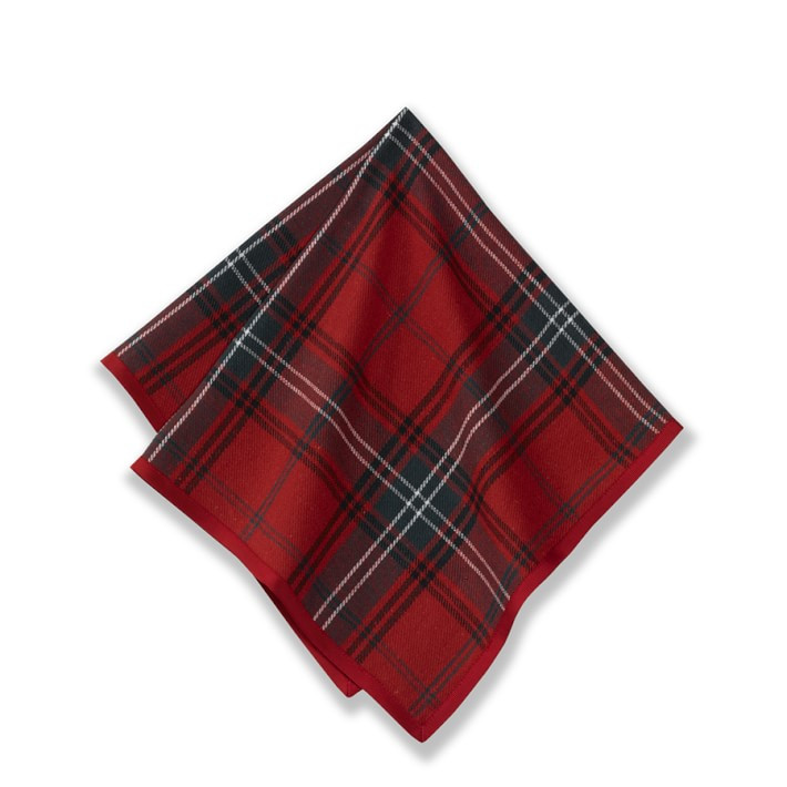 Classic Tartan Plaid Napkins, Set of 4, Red | Williams-Sonoma