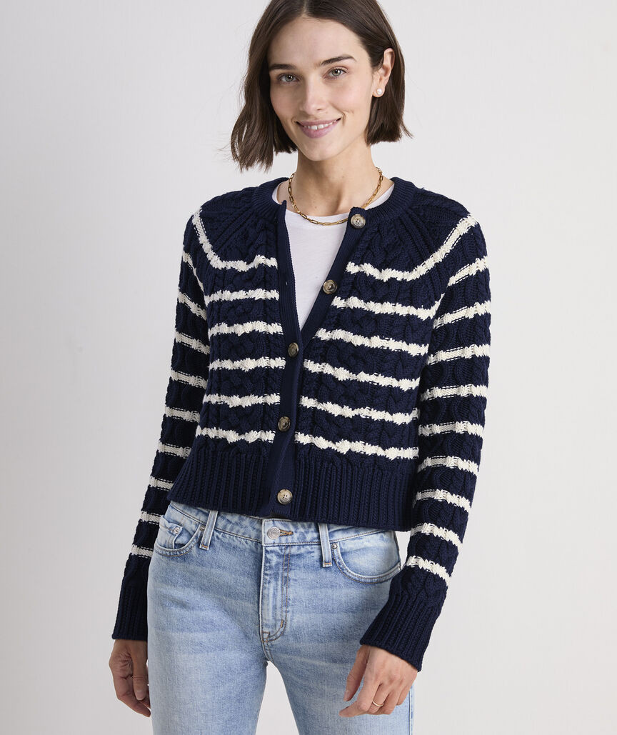 Cotton Cable Cardigan | vineyard vines